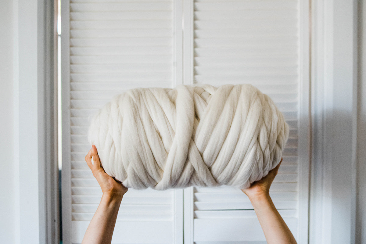 chunky knit yarn