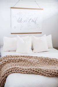 MERINO THROW KNIT KIT
